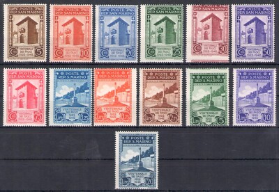 1943 SAN MARINO, no. 240/52 Twenty Years of Sammarinesi Bundles, Unissued, MNH**