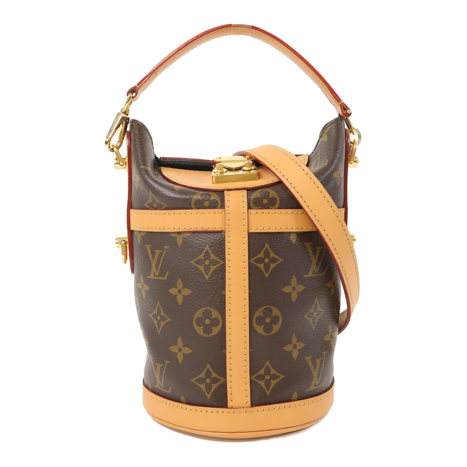 LOUIS VUITTON（LV） Borsa a tracolla Louis Vuitton LV GHW Duffle 2 vie M43587 monogramma marrone