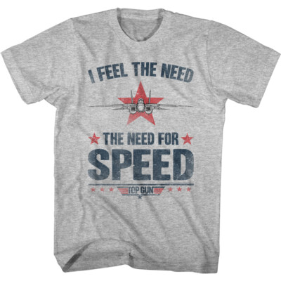 Top Gun Movie F14 Tomcat I Feel The Need The Need For Speed Men's T Shirt