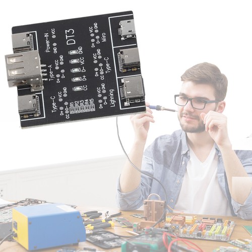 USB Data Cable Tester PCB - Micro - Lightning - Type-C - Schnellversand - Photo 6/20