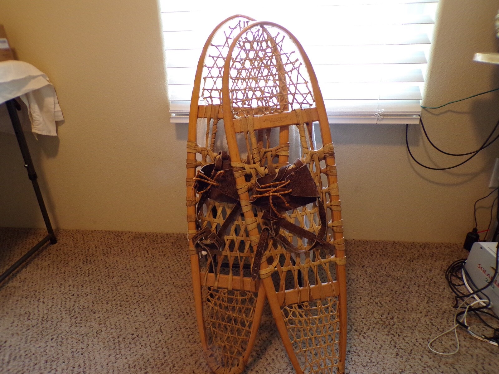 vintage Snowtrek 10x36 snow shoes wood rawhide made in canada eBay