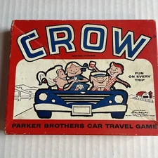 Vintage Crow Parker Brothers Car Travel Game Complete With Instructions 1959