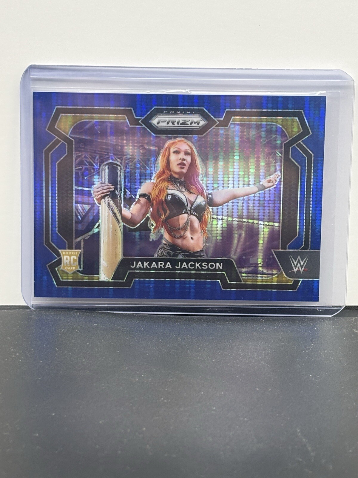 2024 Panini Prizm WWE Jakara Jackson Blue Pulsar /75