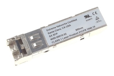 Extreme Networks 1G SX SFP Transceiver // 1Gbps, 850nm // 4050-00010-02