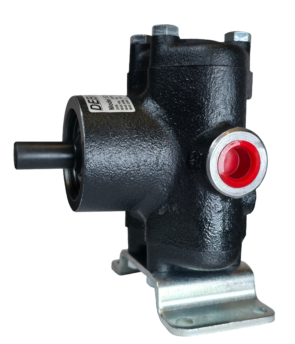 Debro 5330C-RX Piston Pump - Solid Shaft, Buna Cups, Cast Iron Housing