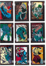 Doomsday: The Death of Superman complete set of trading cards by Skybox
