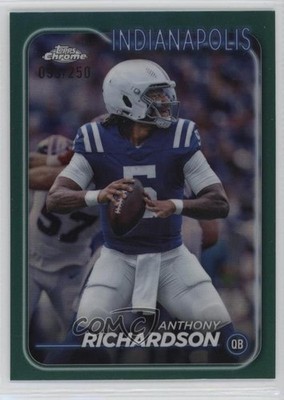 2024 Topps Chrome Teal Refractor /250 Anthony Richardson #85 2s2