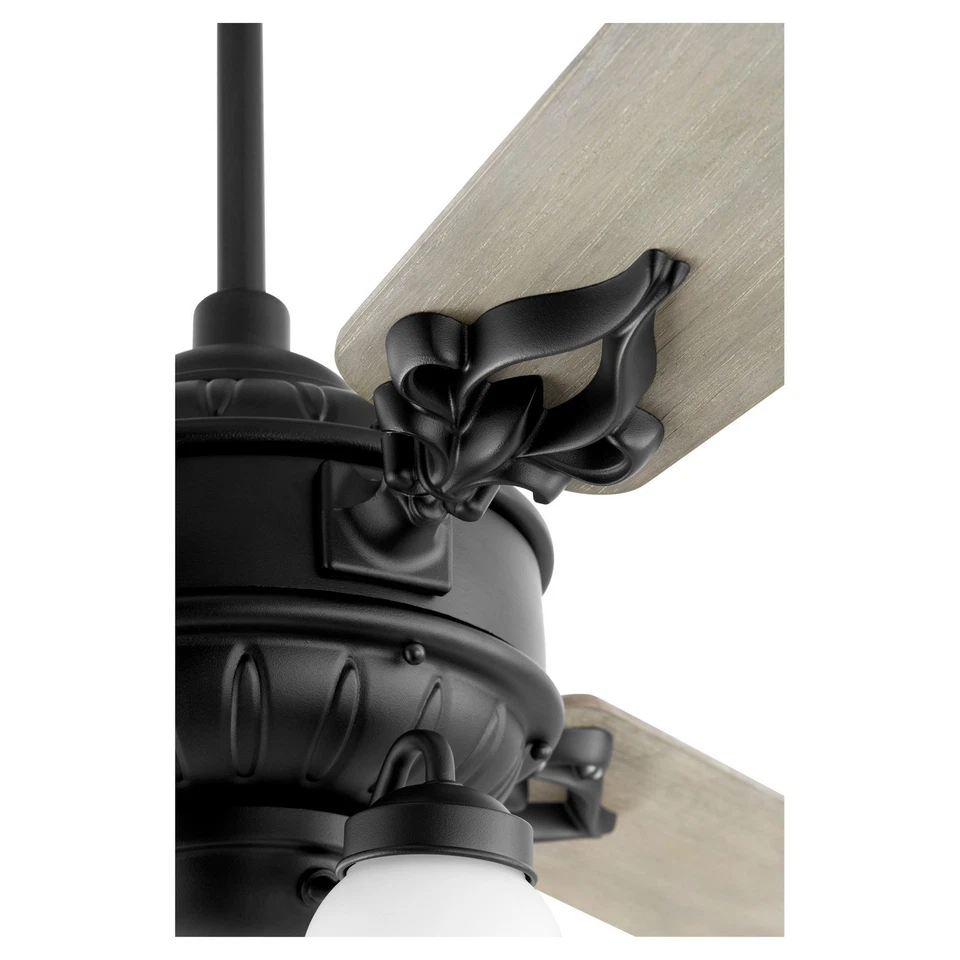 Textured Black 60"Ceiling Fan from the Brewster Collection - Image 4 of 4