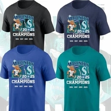 HOT NEW - Seattle Mariners Mascot 2025 AL West Division Champions For Fans