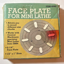 6-5/8” Metal Lathe 3 Bolt Face Plate New - Open Box - Harbor Freight