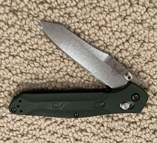 Benchmade 940 Osborne S30V Steel Green Aluminum Handle Excellent Condition