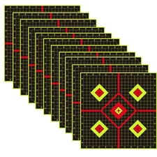 10 Pack 12X12" Shooting Targets Gun Range Reactive Splatter Hunting Paper Target