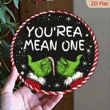 1PC 2D Flat, Gorilla Tag Round Metal Wall Art - Vibrant Aluminum Sign with Goril