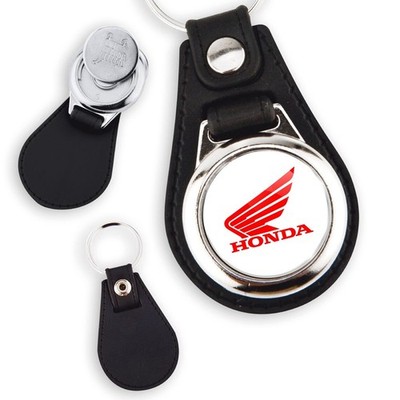 Honda Kunstleder Schlüsselanhänger mit Einkaufswagenchip