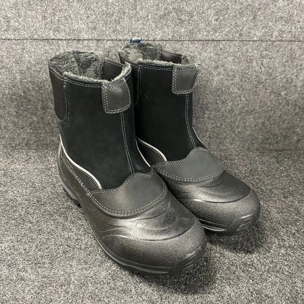EDDIE BAUER Snowfoil Pull On Boots Men's Size 9 Black