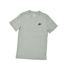 Nike Men's The Nike Tee Gray Short Sleeve T-Shirt Size S Small 100 Cotton