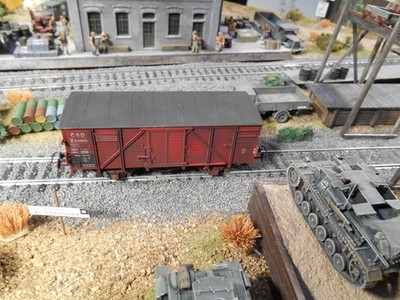 HO Roco Freight Railway Car Custom Detailed Hand Painted Weathered  #3105