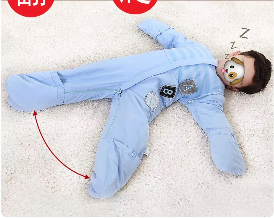 Saco de dormir para niños pequeños Usmake/优是 con piernas y pies talla M  Foto 3 de 4