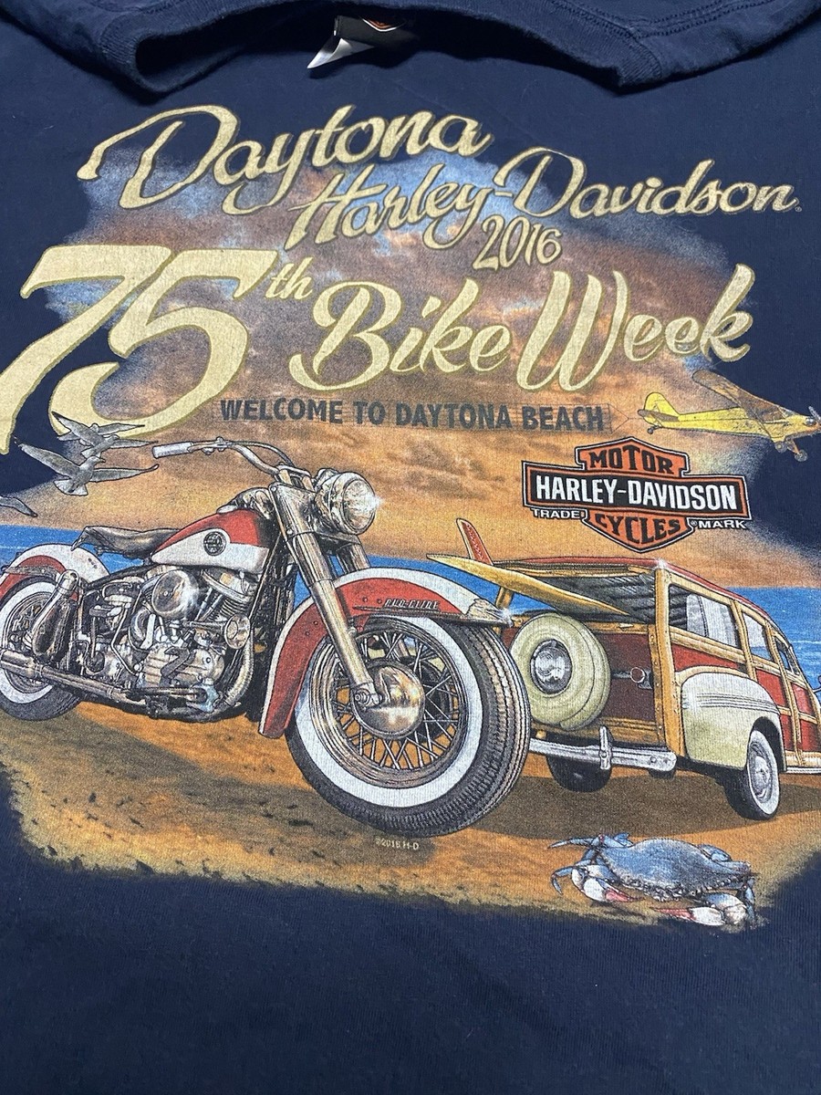 Harley Davidson Motorcycle Men's 3xl  Daytona Beach FL 2015 View 2