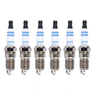 6 pc Bosch Double Iridium Spark Plugs for 2006-2009 Pontiac Torrent 3.4L V6 cm