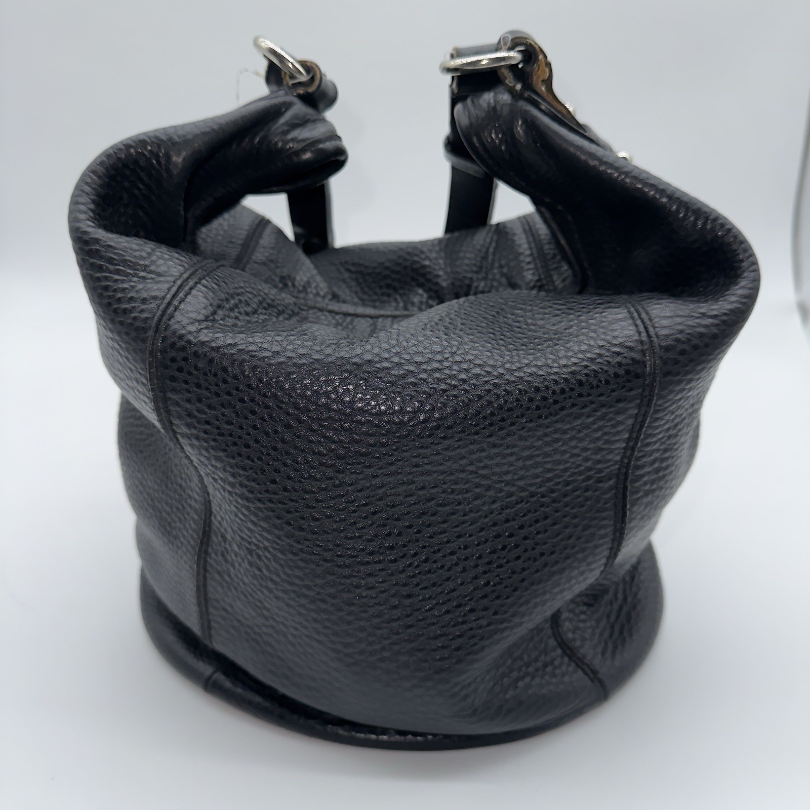 Cole Haan Soft Black Pebble Leather Hobo Bag Shoulder Strap *READ*