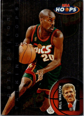 1997-98 Hoops #23 Gary Payton Talkin' Hoops basketball card 7FFFF