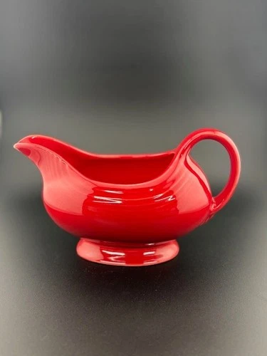 Homer Laughlin Fiesta Ware USA Scarlet Red(?) Gravy/Sauce Boat Excellent Cond