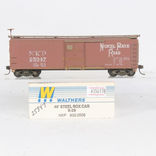 Coche de caja de acero Walthers escala HO placa de níquel carretera NKP #25347 X-29 40’ | Condition: Used