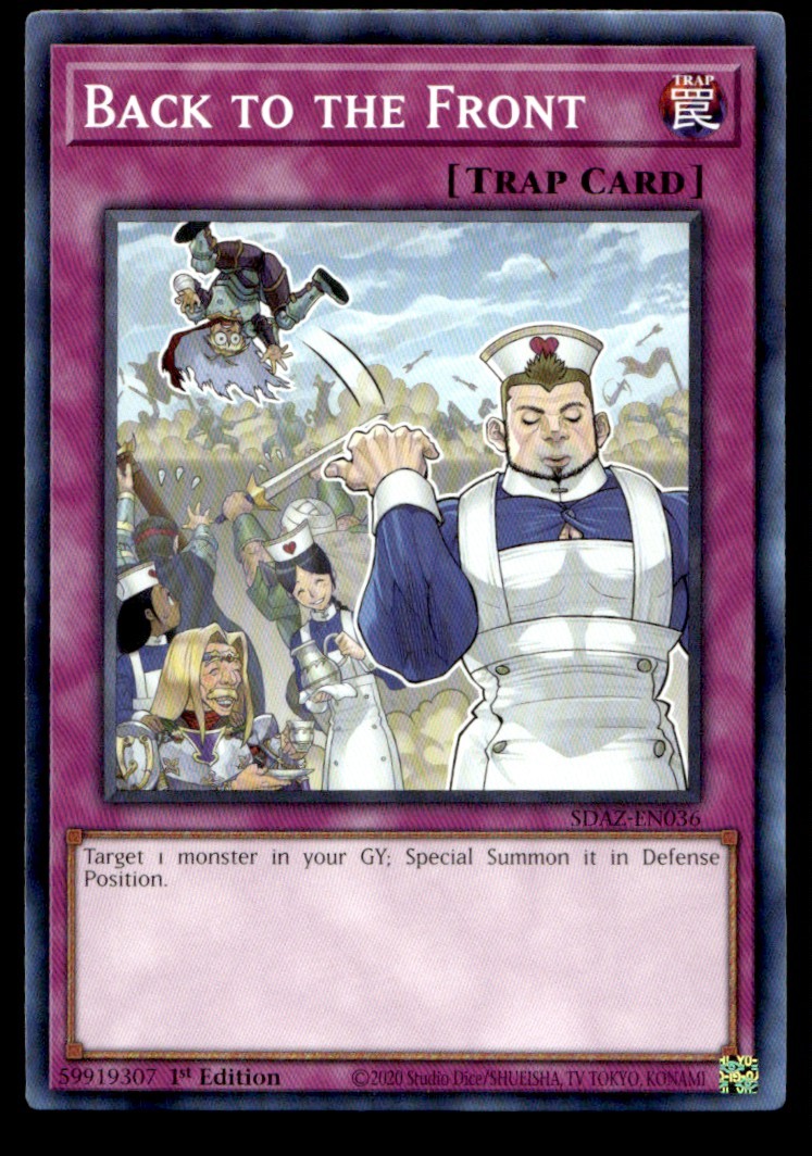 Back to the Front - SDAZ-EN036 - 1st Edition - YuGiOh 