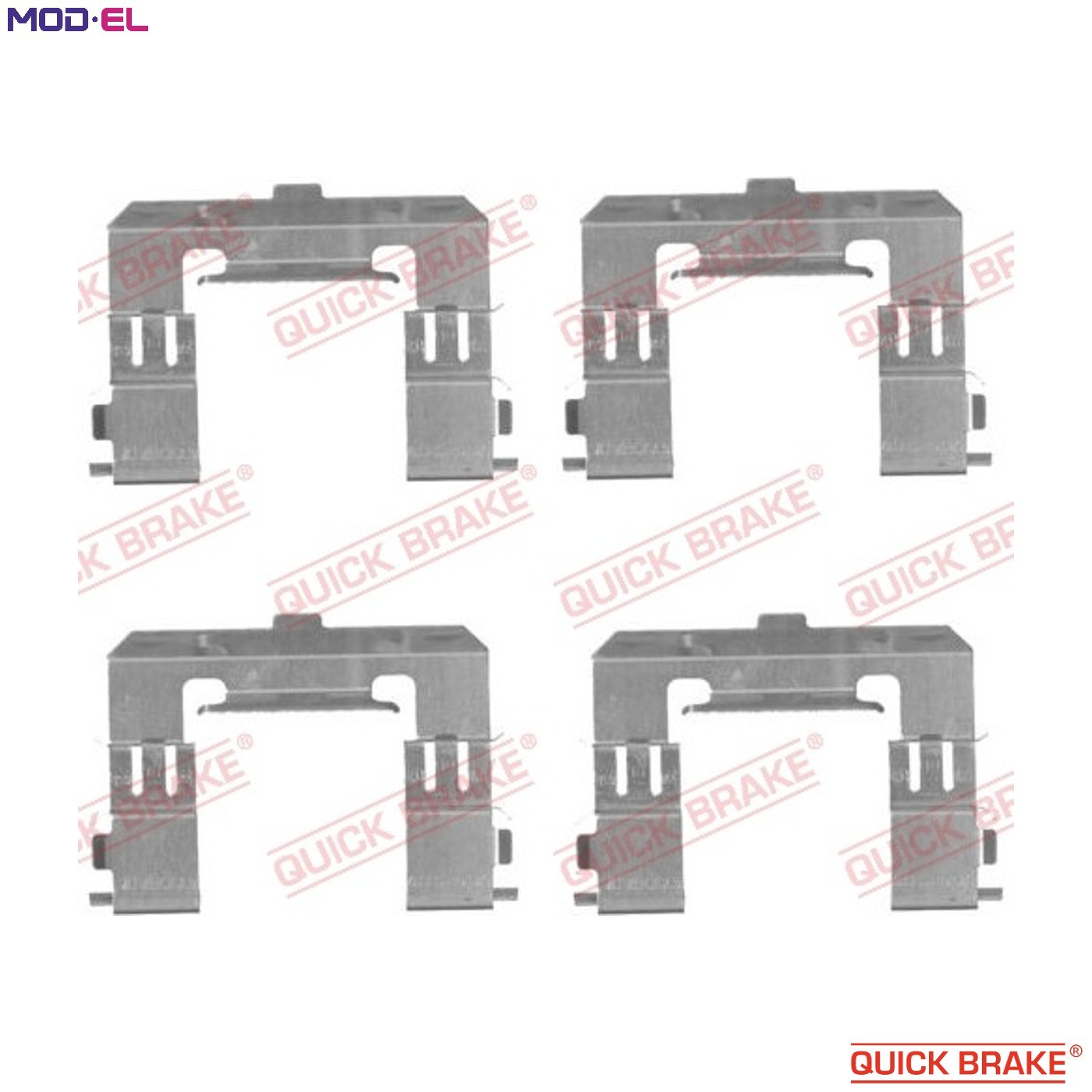 Original QUICK BRAKE Accessory Set Disc Brake Pad 109-1715 For Ford Mazda - Image 7