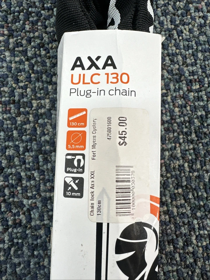 NEW AXA ULC 130 Plug-in Chain Bicycle Lock 130cm - Image 3 of 4
