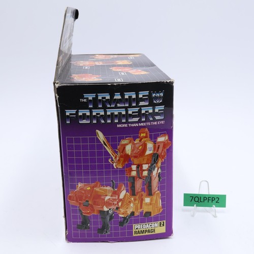 Rampage W/Box 100% Complete Vintage Hasbro G1 Transformers UNUSED STICKERS NM - Picture 11 of 11