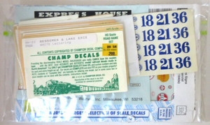 HO & OTHER ASSORTED DECAL PACKS NONE COMPLETE