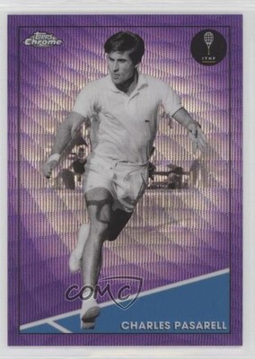 2021 Chrome Purple Wave Refractor Charlie Pasarell Charles Rookie RC HOF ux8