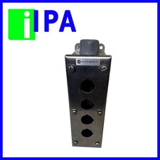 ALLEN BRADLEY  Stainless Steel 4-Button Push Button Enclosure 800R-4HZ4 Ser. B
