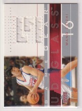 NBA WANG ZHIZHI Game Used Jersey 2002 03 UD GLASS GAME GEAR WZ GG BASKETBALL CLI