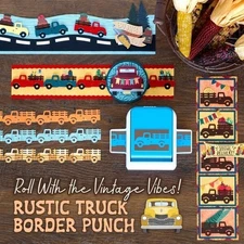 Creative Memories Rustic Truck Border Punch RETIRED