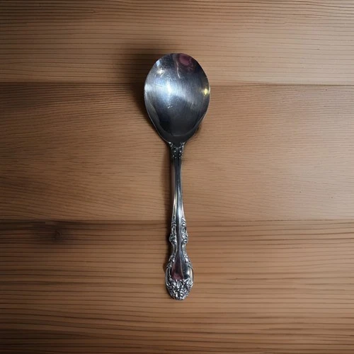 Gorham Melrose Sterling Silver Serving Spoon 8.5” No Monogram 107g