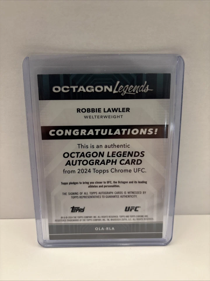 ROBBIE LAWLER UFC AUTO /5 OCTAGON LEGENDS FIRST ON PRINT 🔥🔥 - Image 2 of 2