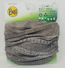 BUFF CoolNet UV+ Bug Sun Shield Headwear Bandana Face Mask; Hatch Sand