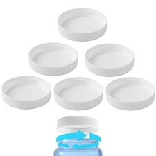 6 Pcs Water Bottle Caps Water Jugs Caps Screw Top for 3 or 5 Gallon Jugs