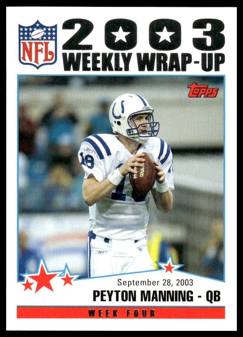 2004 Topps #294 Peyton Manning Indianapolis Colts NM+