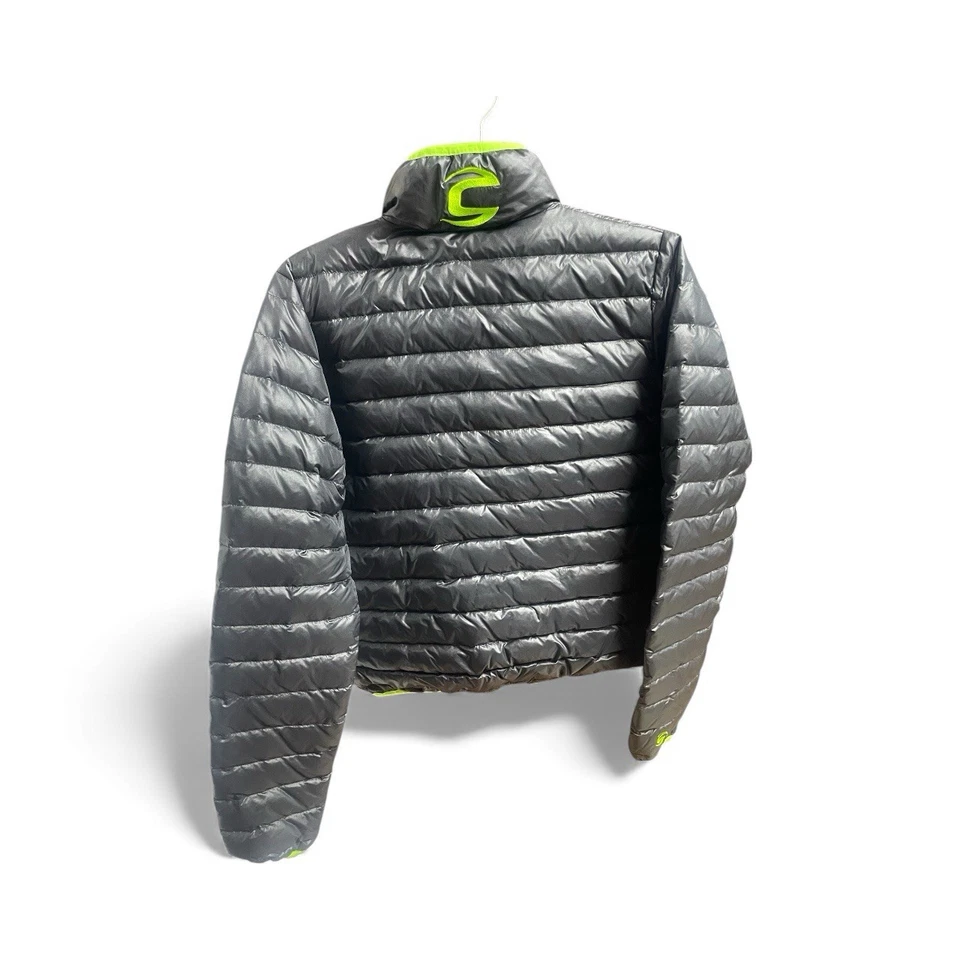 Jaqueta Cannondale Puffer Goose Down Equipamento para Clima Frio Azul Marinho/Branco/Cal Tamanho P - Imagem 2 de 4