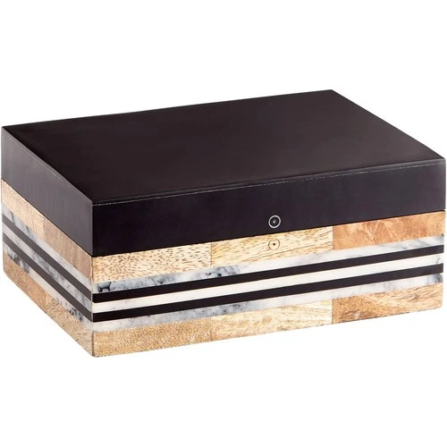 Cyan Design 10233 Avondale Natural And Black Container, Large - Picture 1 of 6