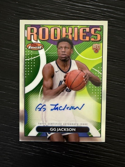 2023 Topps Finest Rookies #RFAGGJ Grizzlies GG Jackson AUTO