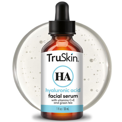 TruSkin Hyaluronic Acid Serum 1 Oz Hydrating Plumping Face Moisturizer