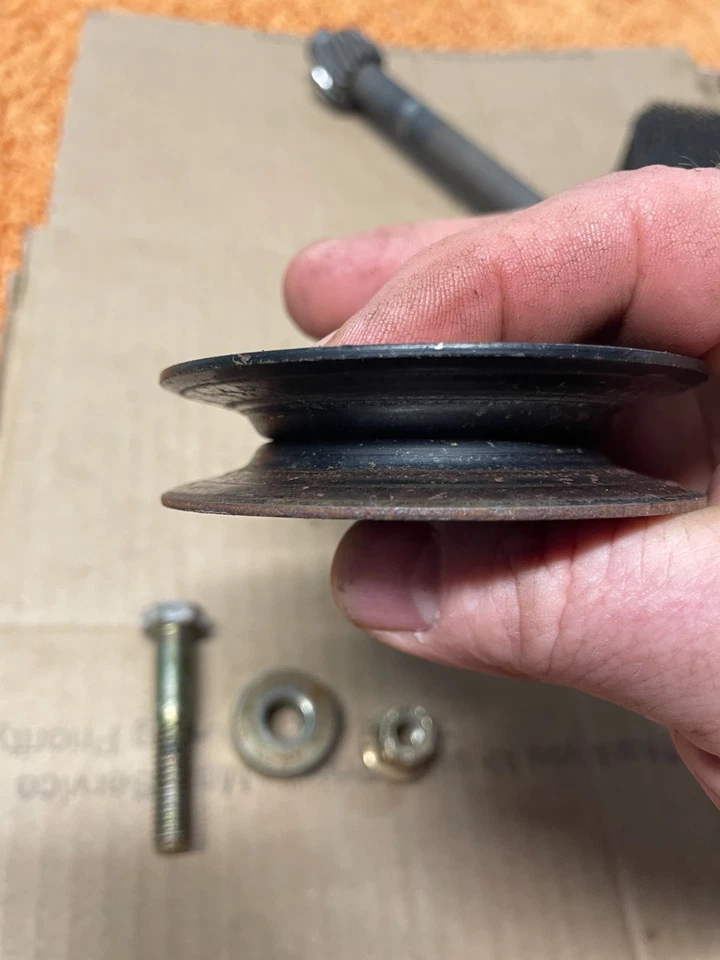 Horse XP Troy-Bilt Riding Mower Model 13WX79KT011 frame mounted idler pulley - Image 3 of 4