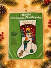 VTG Bucilla Snowman Christmas Needlepoint Stocking Kit (#60393)  — photo 1