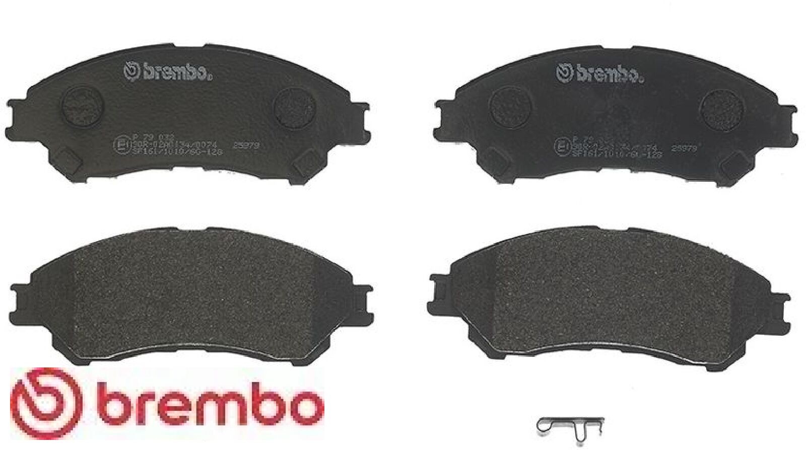 Für BREMBO KLOCKI SZCZEKI CYLINDERKI P 79 032 BRAKE PADS FRONT SUZUKI SX4 13- - Bild 3