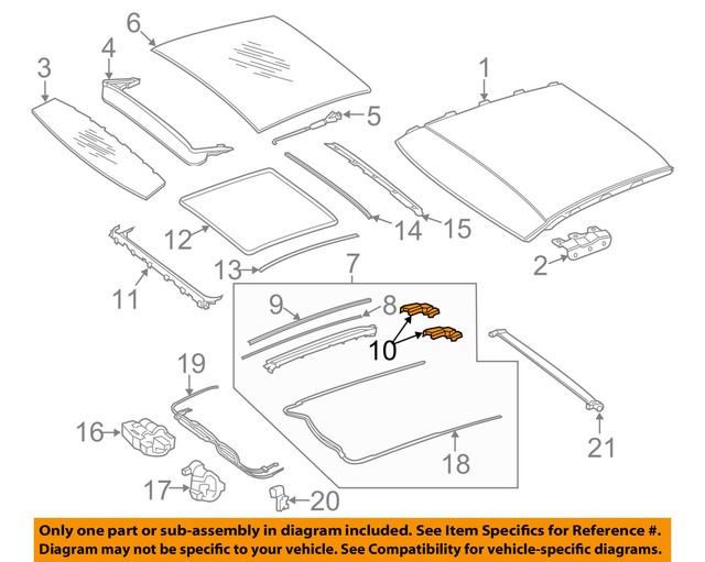 MERCEDES OEM 1518 C300Sunroof Assembly Slide 2227800000 eBay